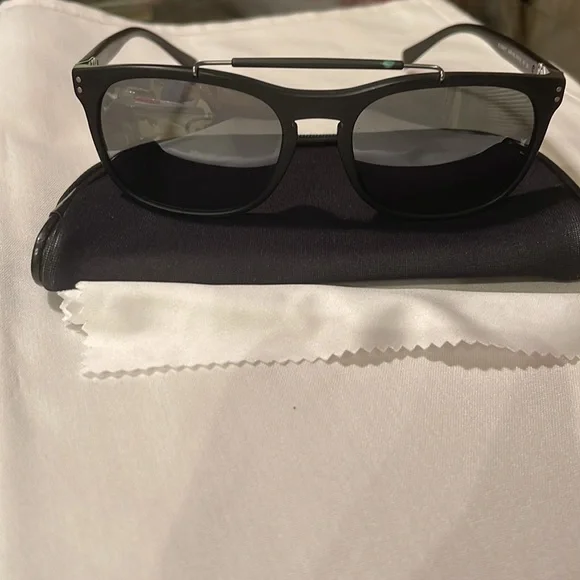 BURBERRY 4244-F3464/6G 56 19 145 Men’s Square black plastic frames, mirror lens - Picture 8 of 8